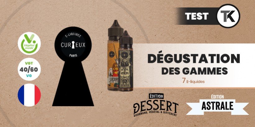 Dégustation des e-liquides Curieux