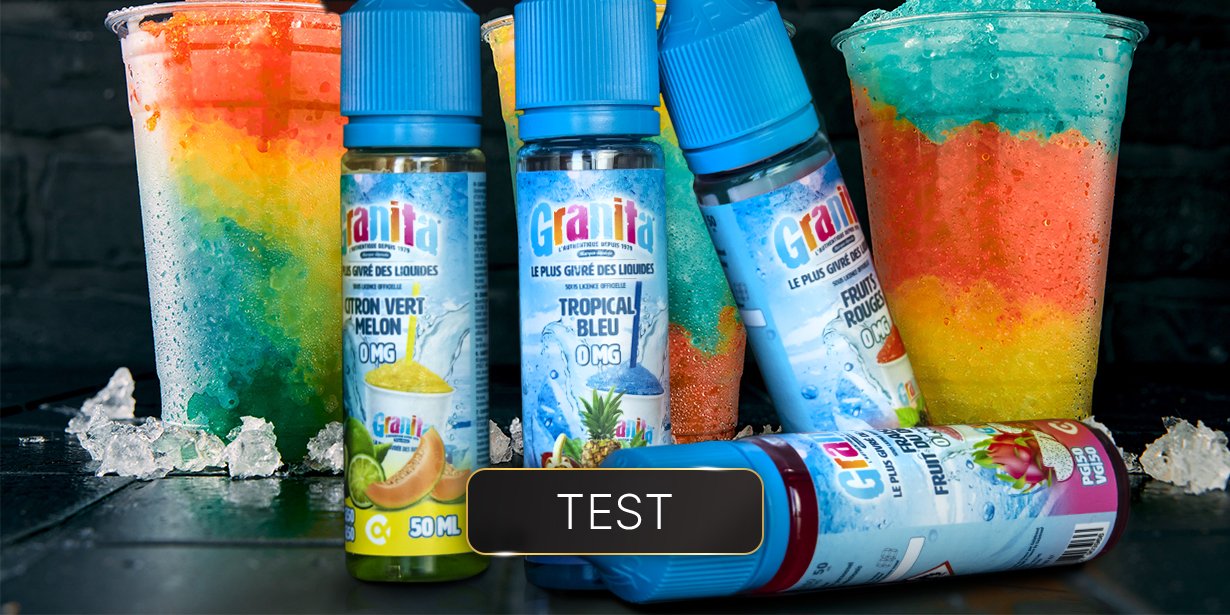 Dégustation des e-liquides Granita 50ml Alfa 15 Dégustation et avis sur les e-liquides Granita 50ml par Alfaliquid
