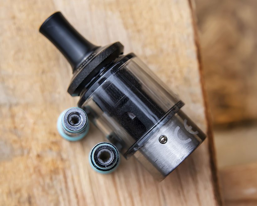 Test du kit Drag Q Voopoo : le petit malin 23 La cartouche ITO-X du kit Drag Q Voopoo prévoit aussi bien une vape serrée qu'une vape aérienne restrictive