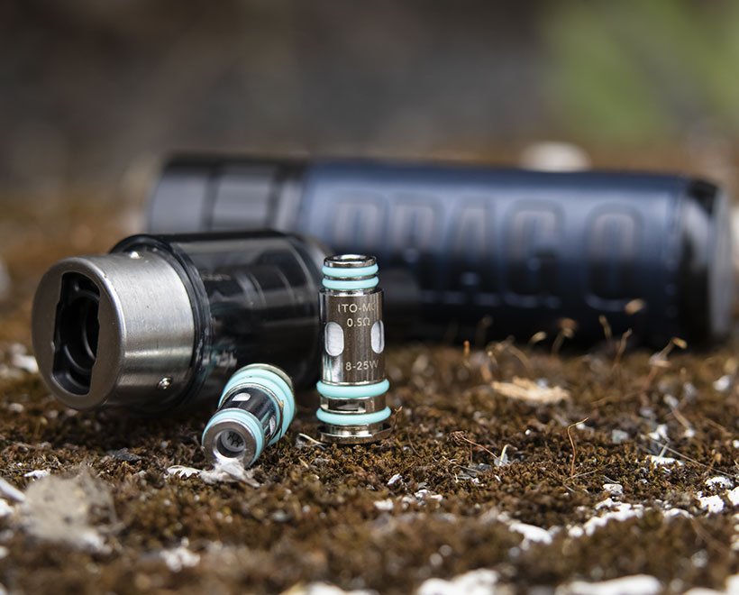 Test du kit Drag Q Voopoo : le petit malin 22 Le kit Drag Q Voopoo fonctionne avec les résistances ITO