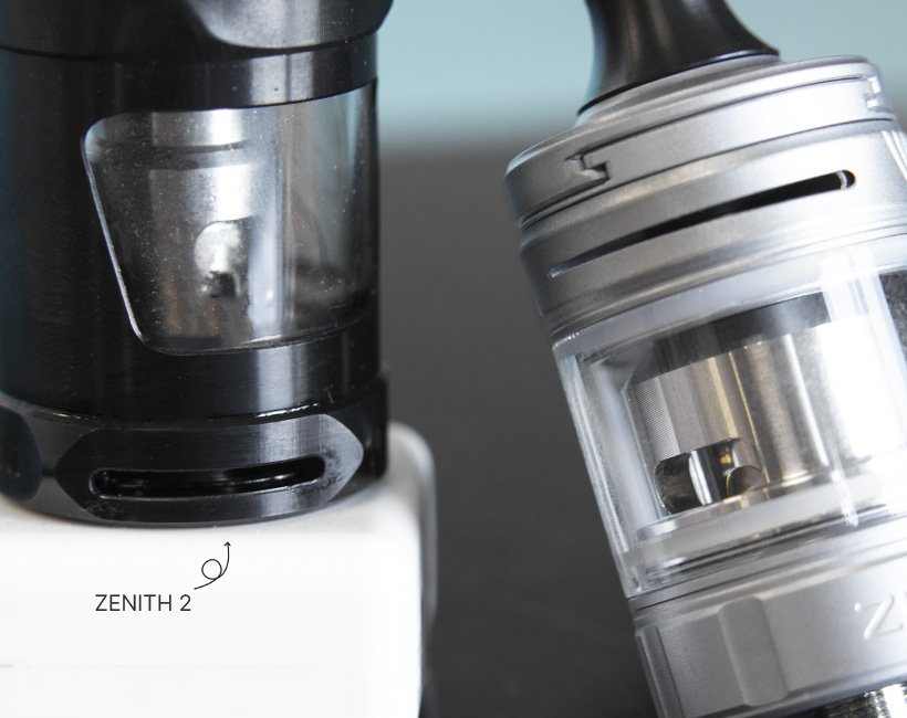 Test du kit Coolfire Z60 Zlide Top : Innokin ravive la flamme 26 Comparaison des airflows du clearomiseur Zlide Top et du clearomiseur Zenith 2