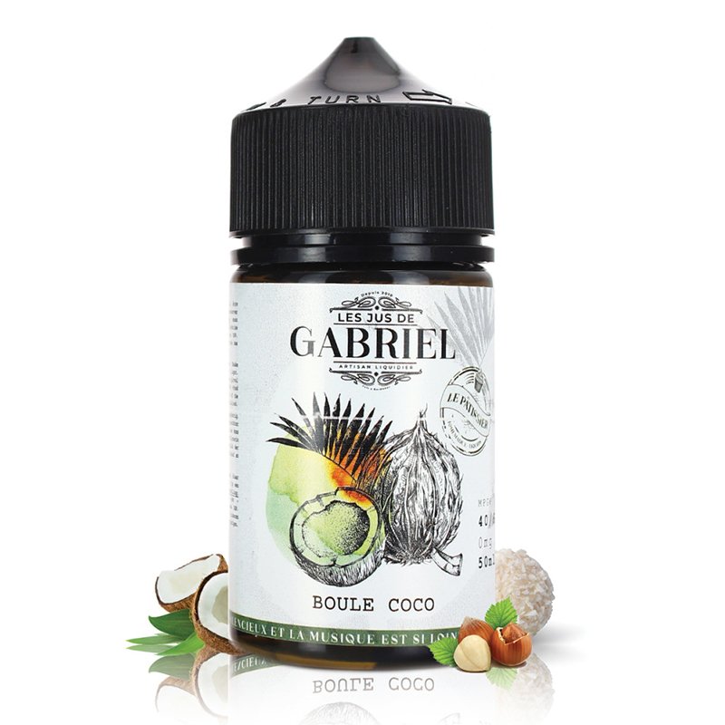 Les 6 Meilleurs E-liquides & Arômes DIY – Halloween 2022 16 E-liquide Boule Coco 50ml Jus de Gabriel Laboratoire H2O