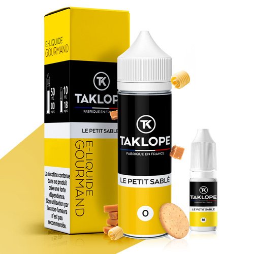E-Liquides & DIY Taklope : 19 saveurs, des inédits, de grands retour et toujours un petit prix ! 25 Le Petit Sablé Taklope revient