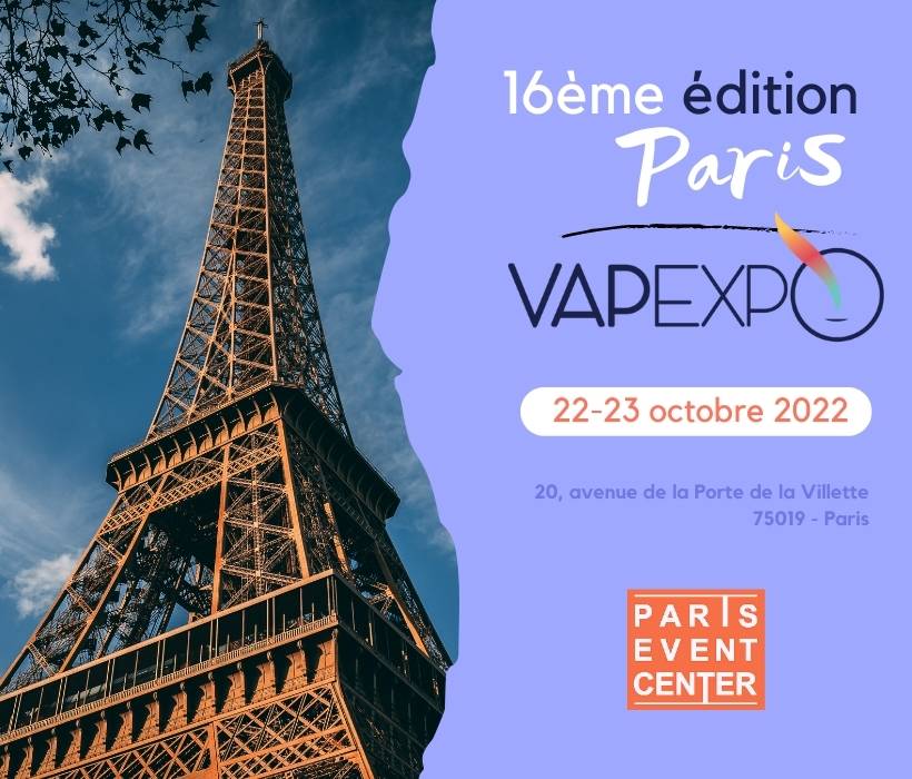 Vapexpo Paris 2022 : un double salon, à découvrir dans 1 mois ! 13 Vapexpo Paris 2022 16ème édition
