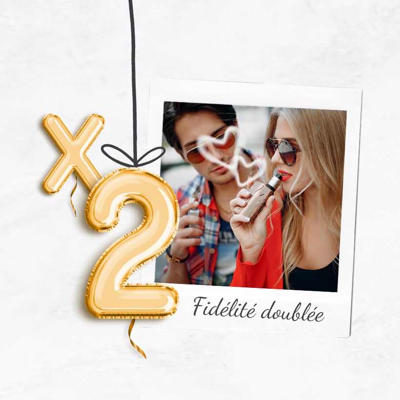 5 Cadeaux de Saint-Valentin, pour l'amour de la vape 50 Offre Saint-Valentin : Fidélité doublée sur Taklope.com