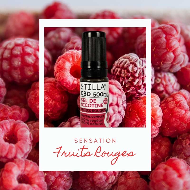 Nouveauté e-liquide : Stilla marie CBD & Sels de nicotine ! 38 E-liquide Stilla Fruits Rouges CBD 500mg Sels de nicotine