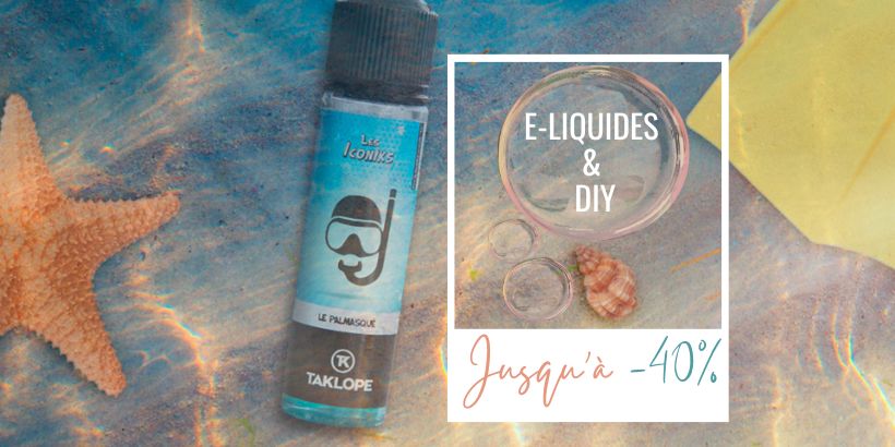 Les 6 Meilleurs e-liquides et arômes DIY de Juillet 2023 22 TK coule les prix par le fond : Jusqu'à - 40% sur le e-liquide et le DIY !