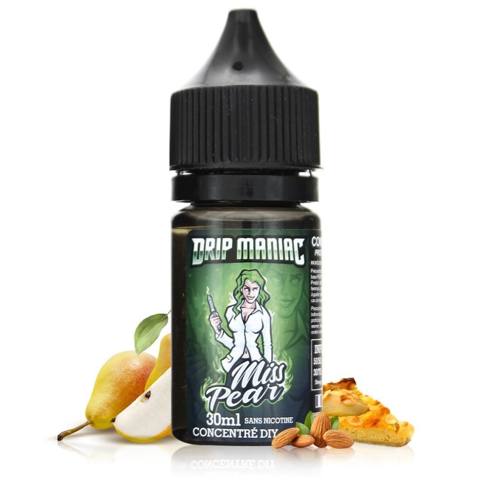 Les 6 Meilleurs E-liquides & Arômes concentrés - Février 2022 19 Arôme concentré Miss Pear 30ml – Drip Maniac