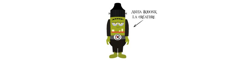 Les incroyables mésaventures du Dr. Victor Frankenstak 8 Anita Squonk La creature