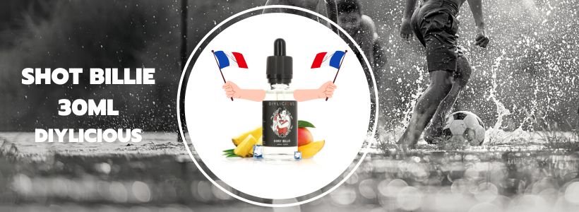 UEFA Euro 2020 : 6 e-liquides & arômes concentrés à vapoter 20 Arôme concentré Shot Billie 30ml - Diylicious