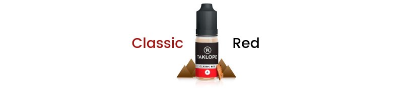 La gamme d'e-liquides Taklope s'agrandit ! 28 E-liquide Classic Red - Taklope