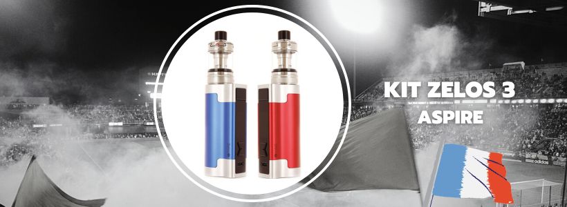 5 cigarettes électroniques pour booster sa vape, à la couleur des Bleus 15 Kit Zelos 3 - Aspire