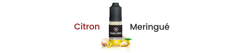 La gamme d'e-liquides Taklope s'agrandit ! 24 E-liquide Citron Meringué - Taklope