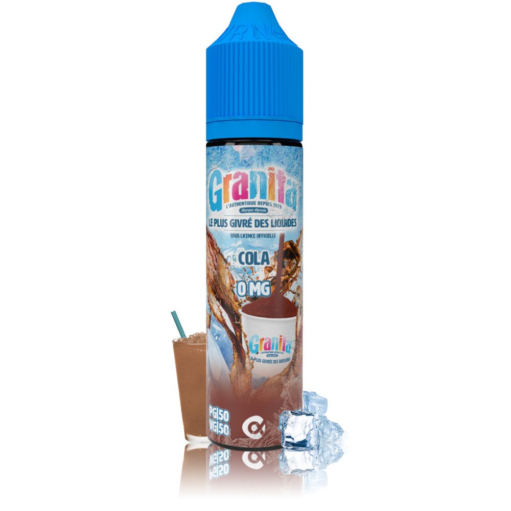 L’été sera chaud, dans les tee-shirts, dans les vapos ! 23 Votre soda préféré dans un e-liquide hyper désaltérant sur de la glace pilée avec le Granita Cola