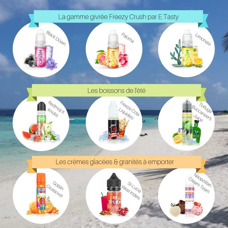 Le Guide du vapoteur en vacances - édition 2019 23 infographie saveurs juices jpeg