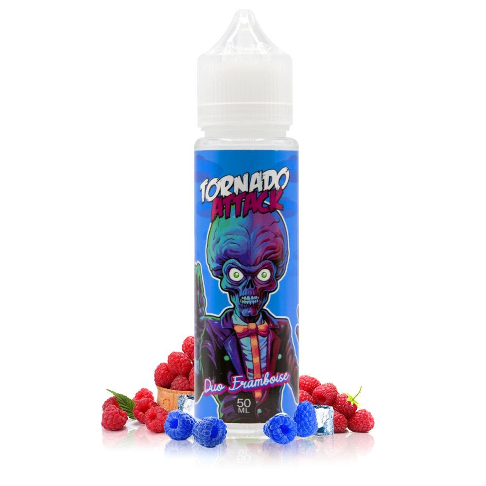 Les 6 Meilleurs e-liquides et arômes DIY de Septembre 2023 17 E-liquide Duo Framboise 50ml Tornado Attack - Aroma Zon