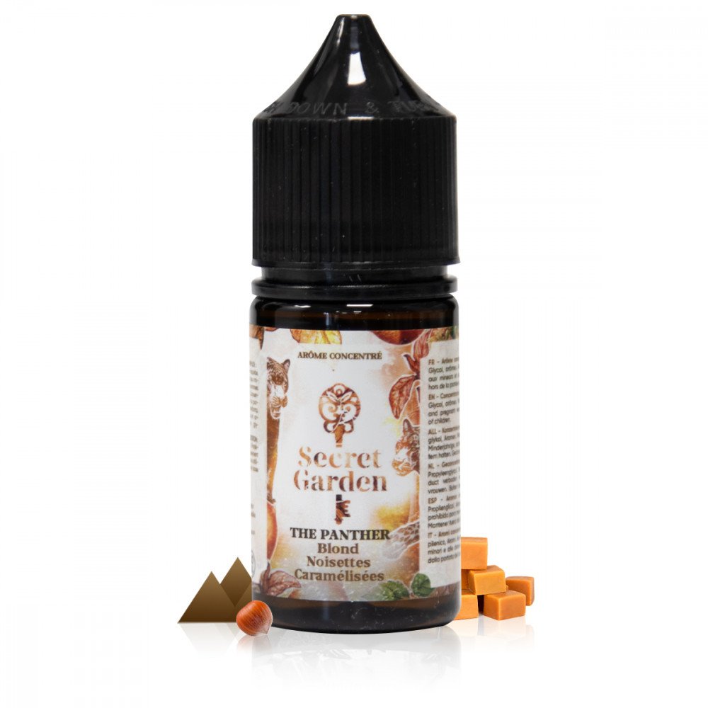 6 Découvertes e-liquides et arômes DIY d'Août 2024 20 Concentré The Panther 30ml Secret Garden – Secret's Lab