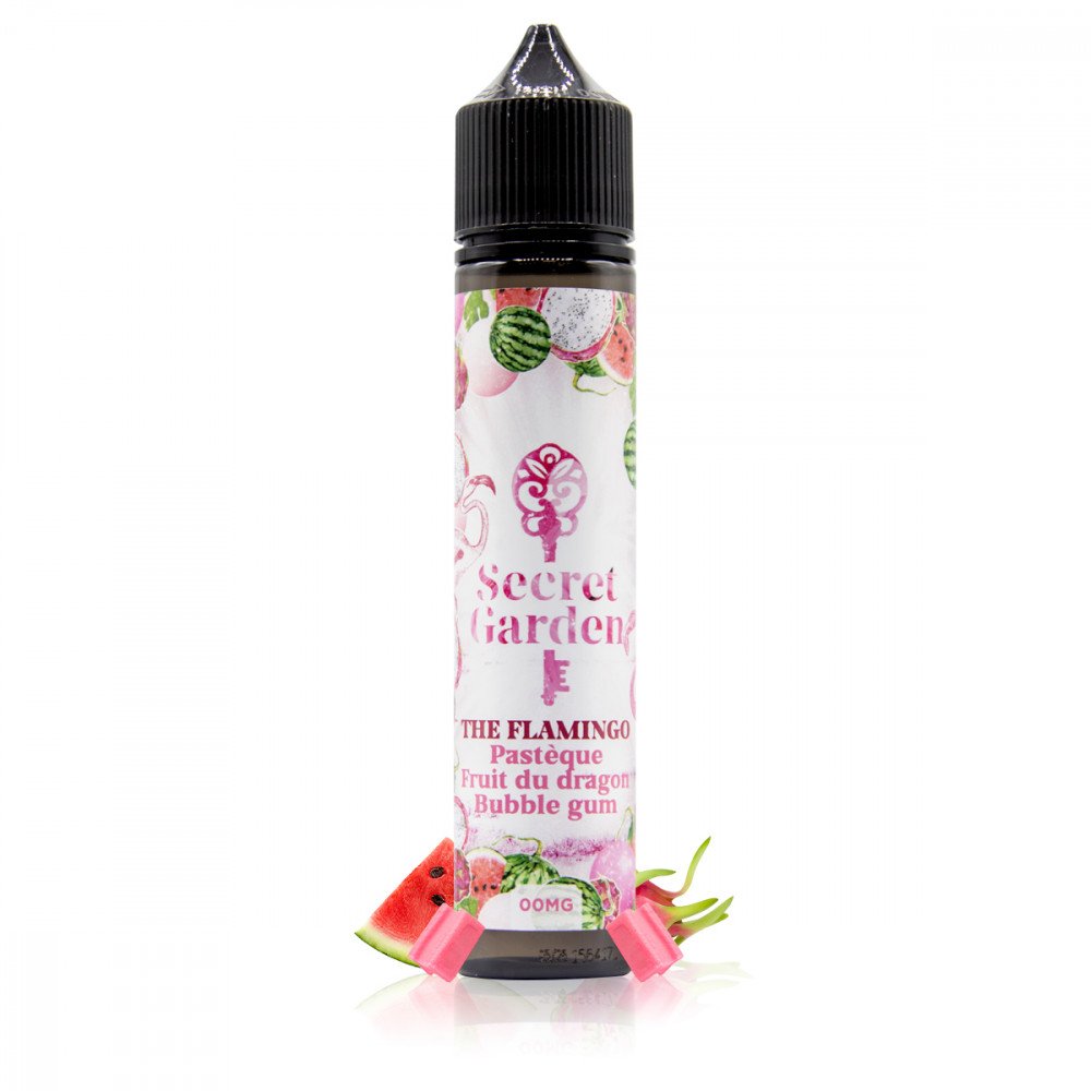 6 Découvertes e-liquides et arômes DIY d'Août 2024 16 E-liquide The Flamingo 50ml Secret Garden – Secret’s Lab