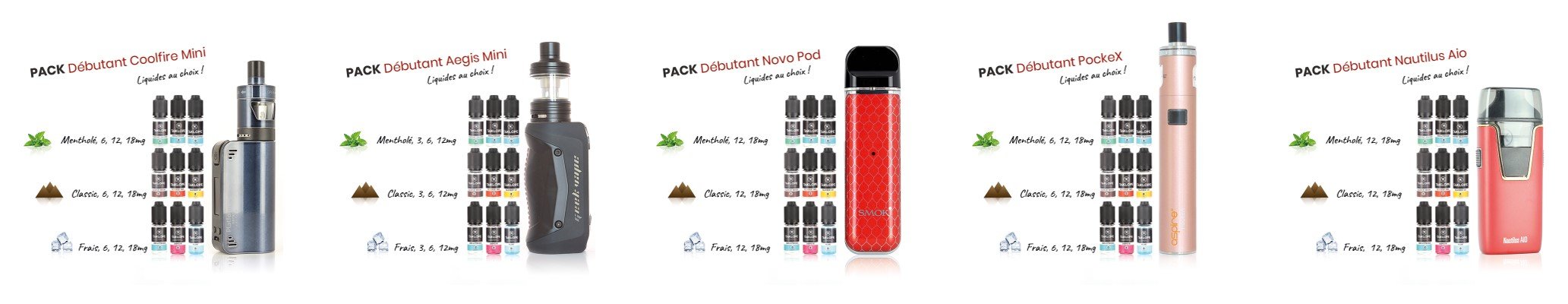 8 idées cadeaux pour mettre des nuages au pied du sapin 25 Pour les apprentis nuageux : les packs débutants prêts à vaper