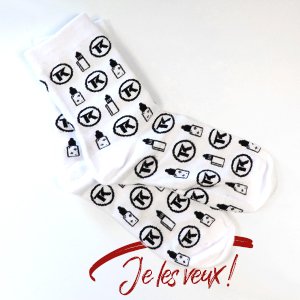 Taklope s'habille de nouveaux goodies ! 32 Chaussettes White - Taklope