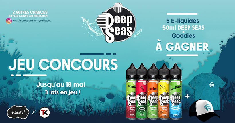 5 e-liquides que vous devez vaper cet été 17 Concours E.Tasty et Taklope