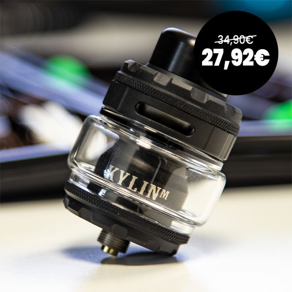 elfbar nachfüll pod läuft aus Authentique Vandy Vape Kylin Mini V2 RTA Réservoir reconstructible Vape  Atomiseur - Arc-en-ciel, 3.0/5.0 ml, diamètre 24.4 mm
