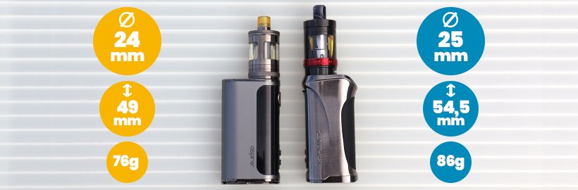 Comparatif : Nautilus GT face au Zenith Pro 30 ngtVSzt tailles