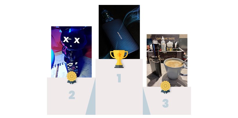 CONCOURS PHOTO TK : et les gagnants sont… 17 Podium des gagnants du concours photo La Vape en Folie