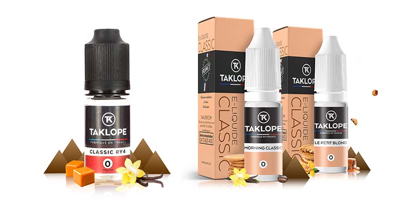 Trouvez votre nouvel E-liquide All-Day chez Taklope 24 E-liquide Mornig Classic / Le Petit Blond - Taklope