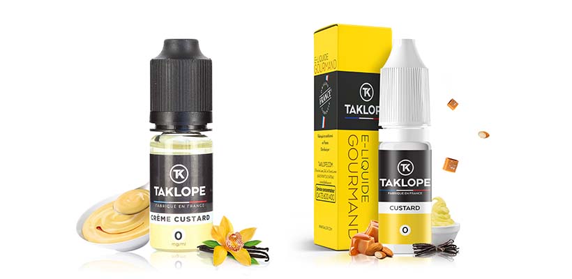 Trouvez votre nouvel E-liquide All-Day chez Taklope 41 E-liquide Custard - Taklope