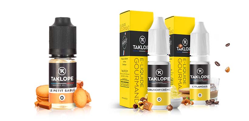 Trouvez votre nouvel E-liquide All-Day chez Taklope 40 E-liquide Crunch Crème / L’Irlandais - Taklope