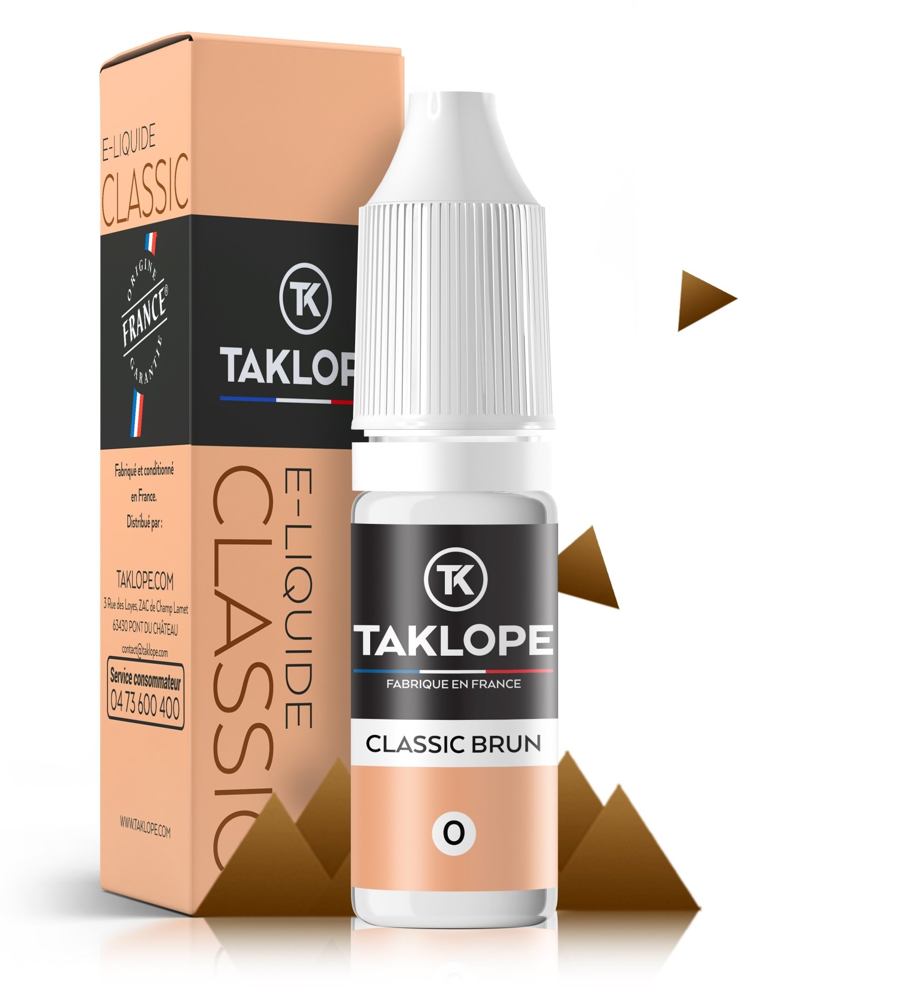 9 E-liquides pour les grands amateurs de Saveurs Classics 18 E-liquide Classic Brun - Taklope