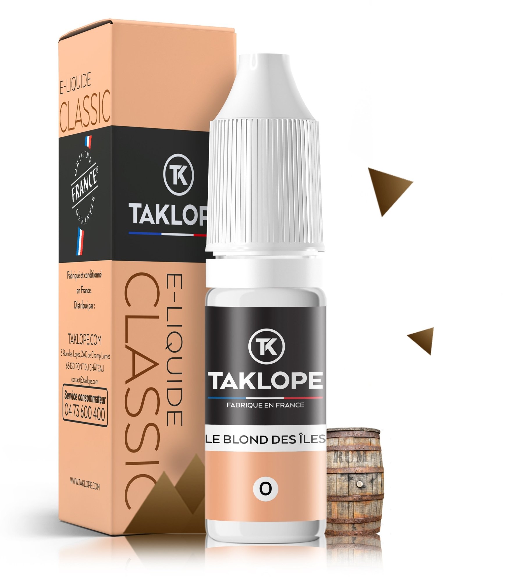 9 E-liquides pour les grands amateurs de Saveurs Classics 21 E-liquide Le Blond des îles - Taklope