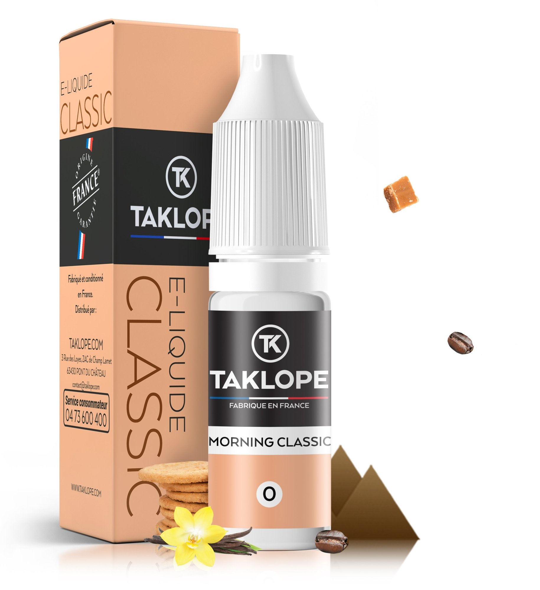 9 E-liquides pour les grands amateurs de Saveurs Classics 22 E-liquide Morning Classic - Taklope