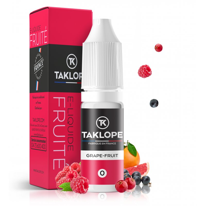 8 E-liquides pour les adeptes de Saveurs Fruitées 20 E-liquide Grape-fruit - Taklope