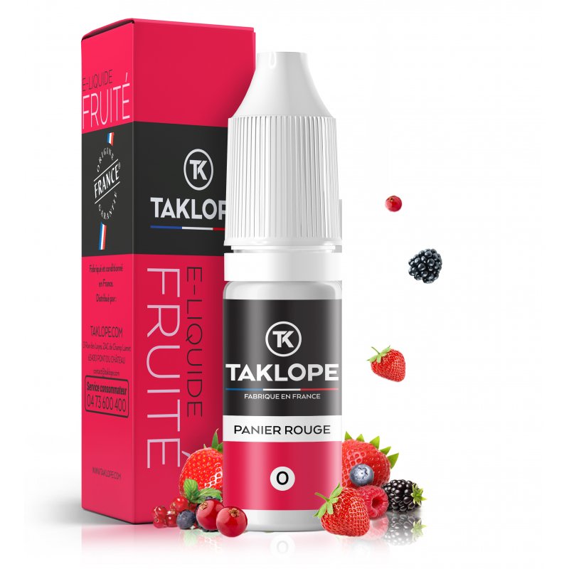 8 E-liquides pour les adeptes de Saveurs Fruitées 19 E-liquide Panier Rouge - Taklope