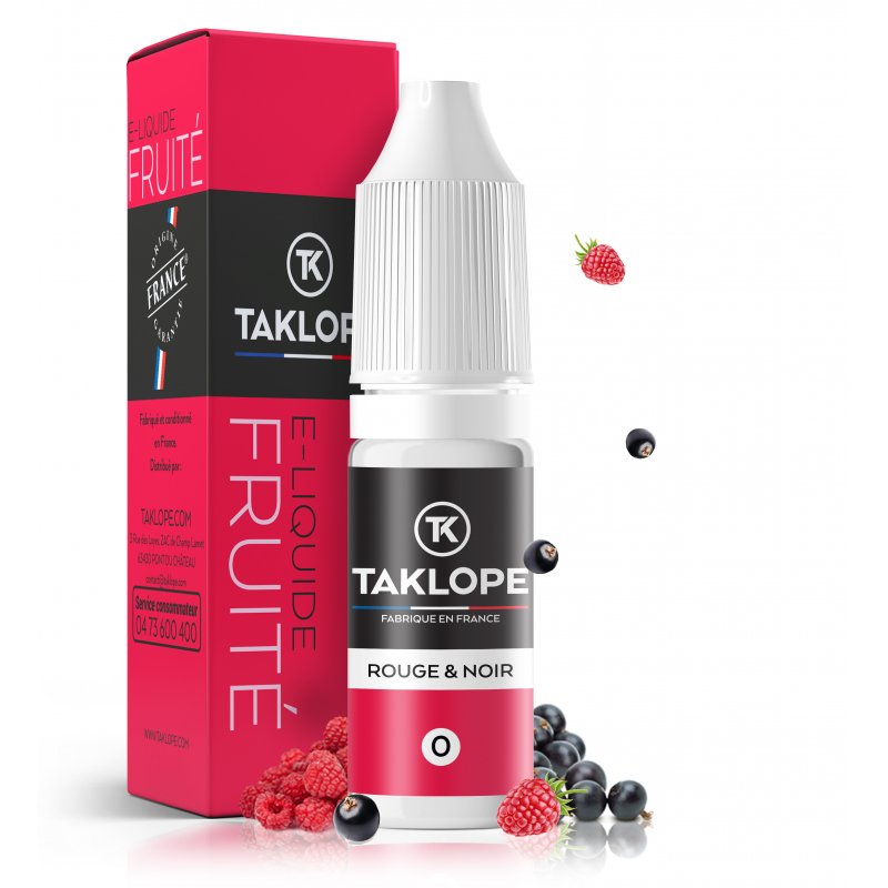 8 E-liquides pour les adeptes de Saveurs Fruitées 17 E-liquide Rouge & Noir - Taklope