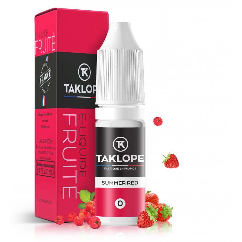 8 E-liquides pour les adeptes de Saveurs Fruitées 18 E-liquide Summer Red - Taklope