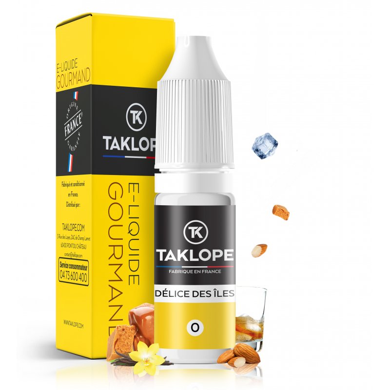 9 E-liquides Gourmands pour les dingues de vape sucrée 20 E-liquide Délice des Îles - Taklope