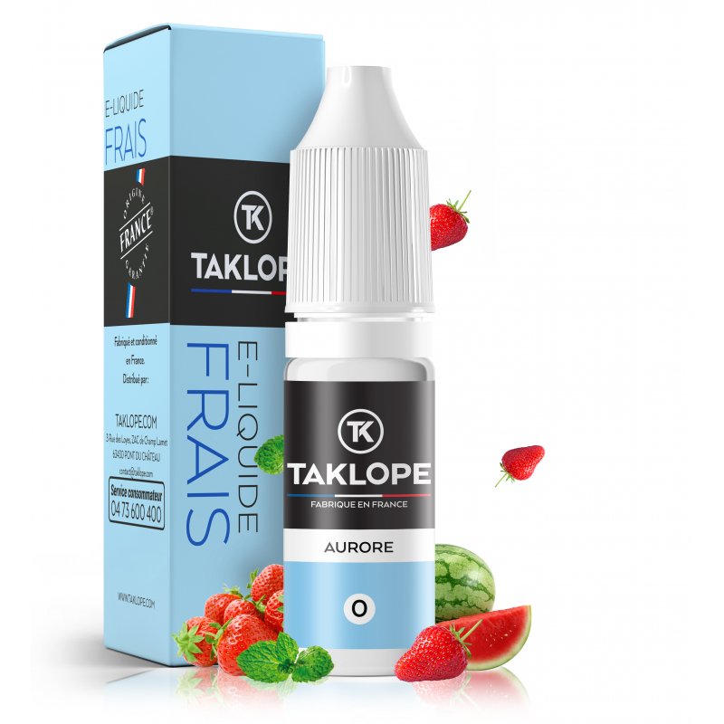 9 E-liquides pour les fans de Saveurs Mentholées 15 E-liquide Aurore - Taklope
