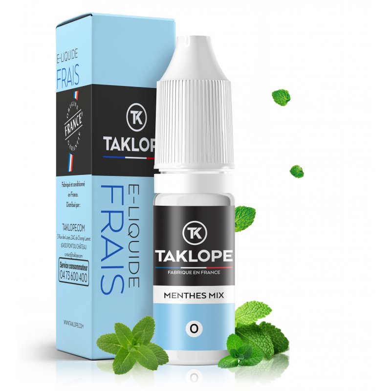 9 E-liquides pour les fans de Saveurs Mentholées 21 E-liquide Menthes Mix - Taklope