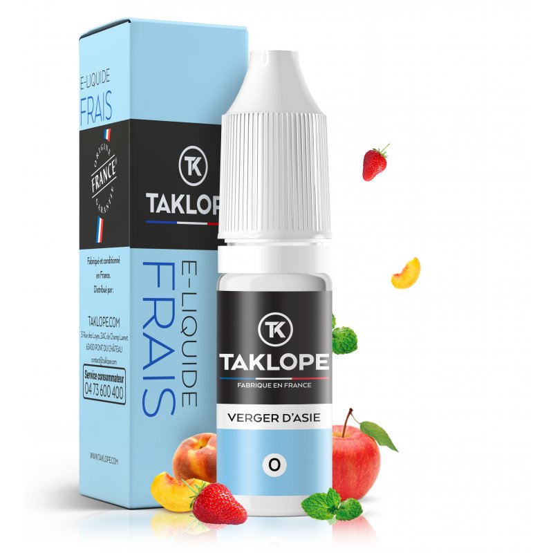 9 E-liquides pour les fans de Saveurs Mentholées 18 E-liquide Verger d'Asie - Taklope