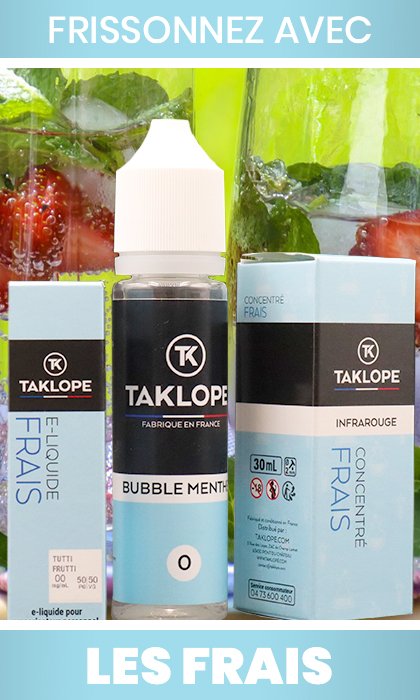 E-liquides Taklope : 35 nouvelles saveurs réinventées 37 nouveaux eliquides tk frais