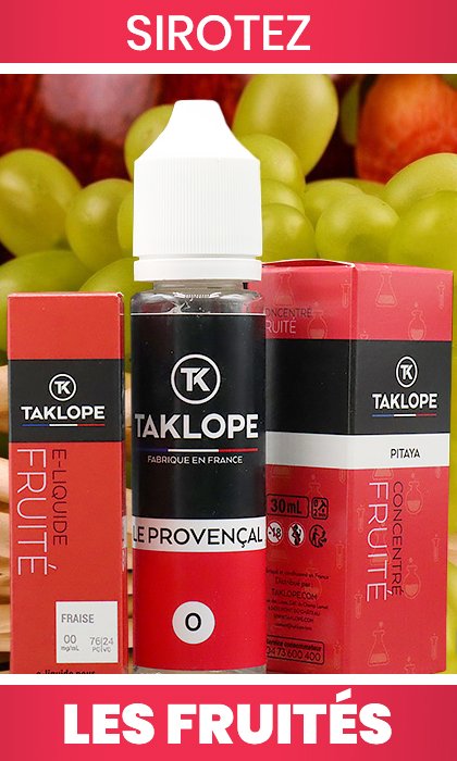 E-liquides Taklope : 35 nouvelles saveurs réinventées 36 nouveaux eliquides tk fruites