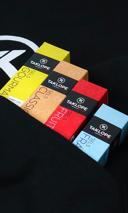 E-liquides Taklope : 35 nouvelles saveurs réinventées 26 E-liquides 10ml sels de nicotine bientôt disponibles