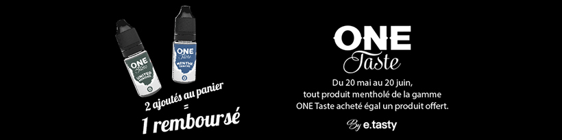 Fin des ventes de cigarettes mentholées ! Et la vape ? 13 Offre One Taste - E.Tasty