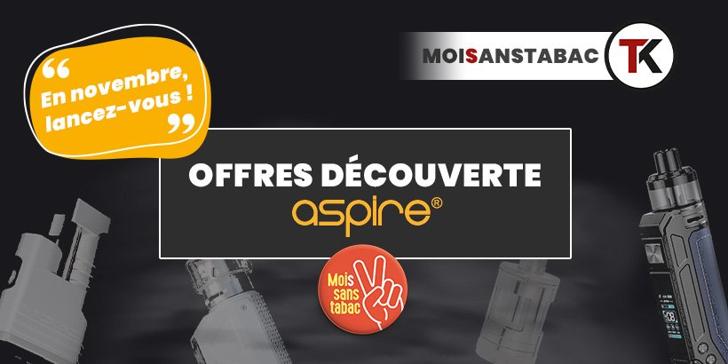 Le MoiSansTabac commence avec les offres Aspire ! 9 mst aspire head