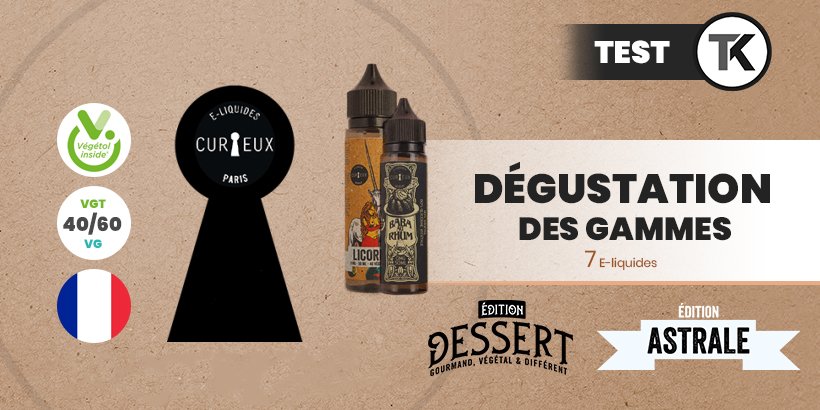 Dégustation des e-liquides Curieux 16 Couverture
