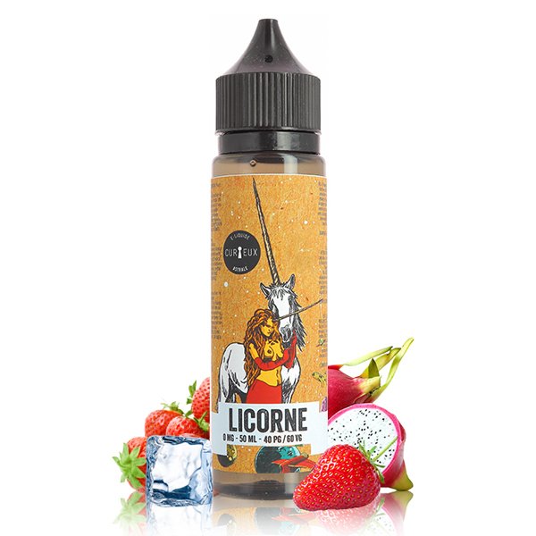 Dégustation des e-liquides Curieux 27 e-liquide Licorne