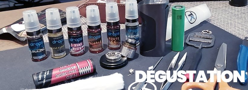 Drops Eliquids : dégustation de la gamme Signature 15 test drops degustation